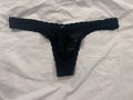 Maddie’s Worn VS Black Lace Thong
