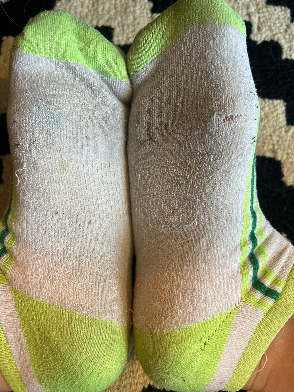Maddie’s 48 Hour Very Worn Green Ankle Socks