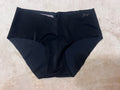 Maddie's 48 Hour Worn Black Full coverage Satin Like VS Panty